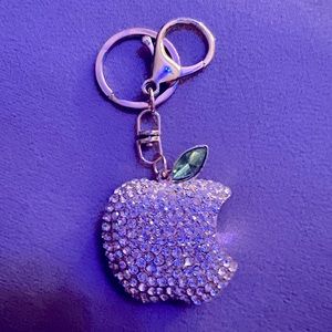 Apple bag charm/keychain- NEW